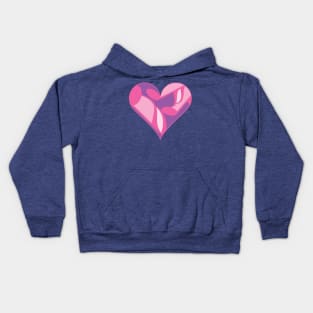 Pink Music Heart Kids Hoodie